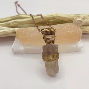 Natural Medium Lemurian Citrine Pendant *Rarer Stone* (Reiki Infused)